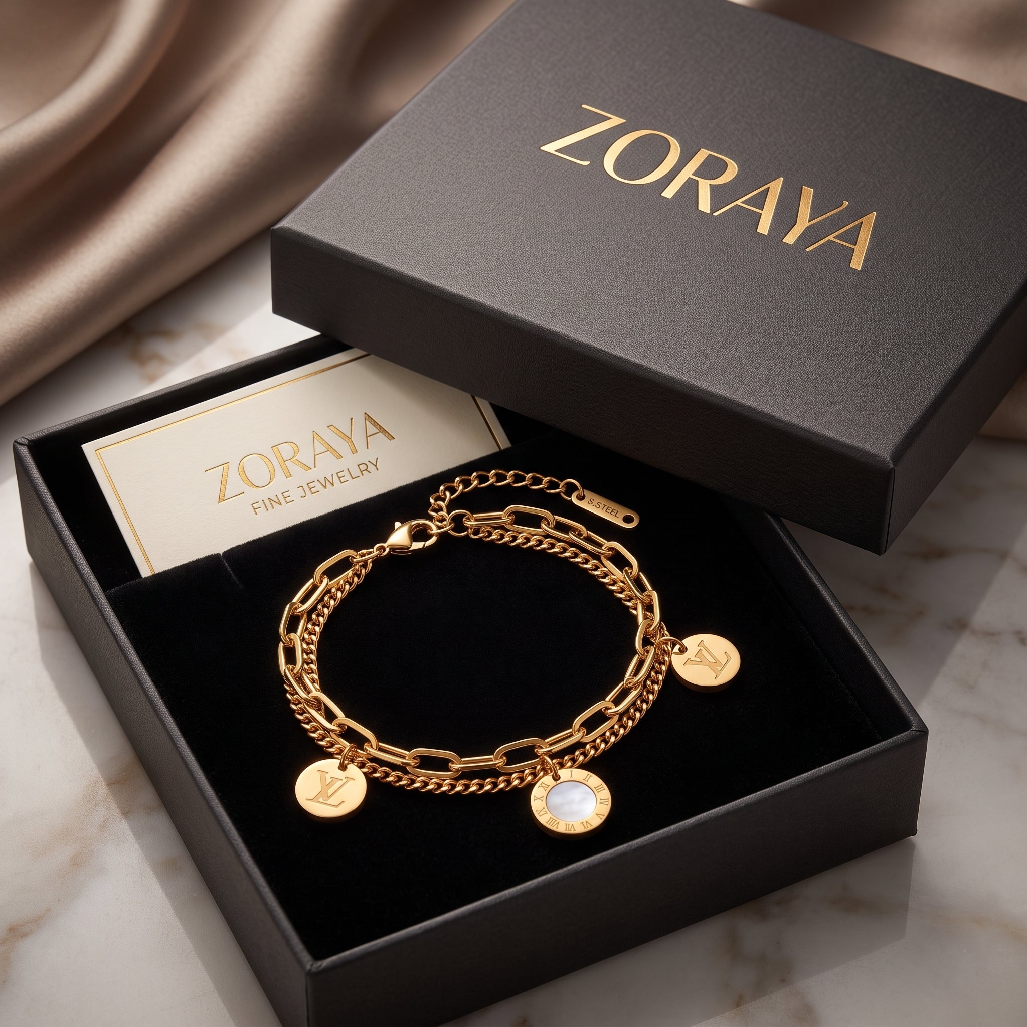 ZORAYA Luxe Charm Bracelet