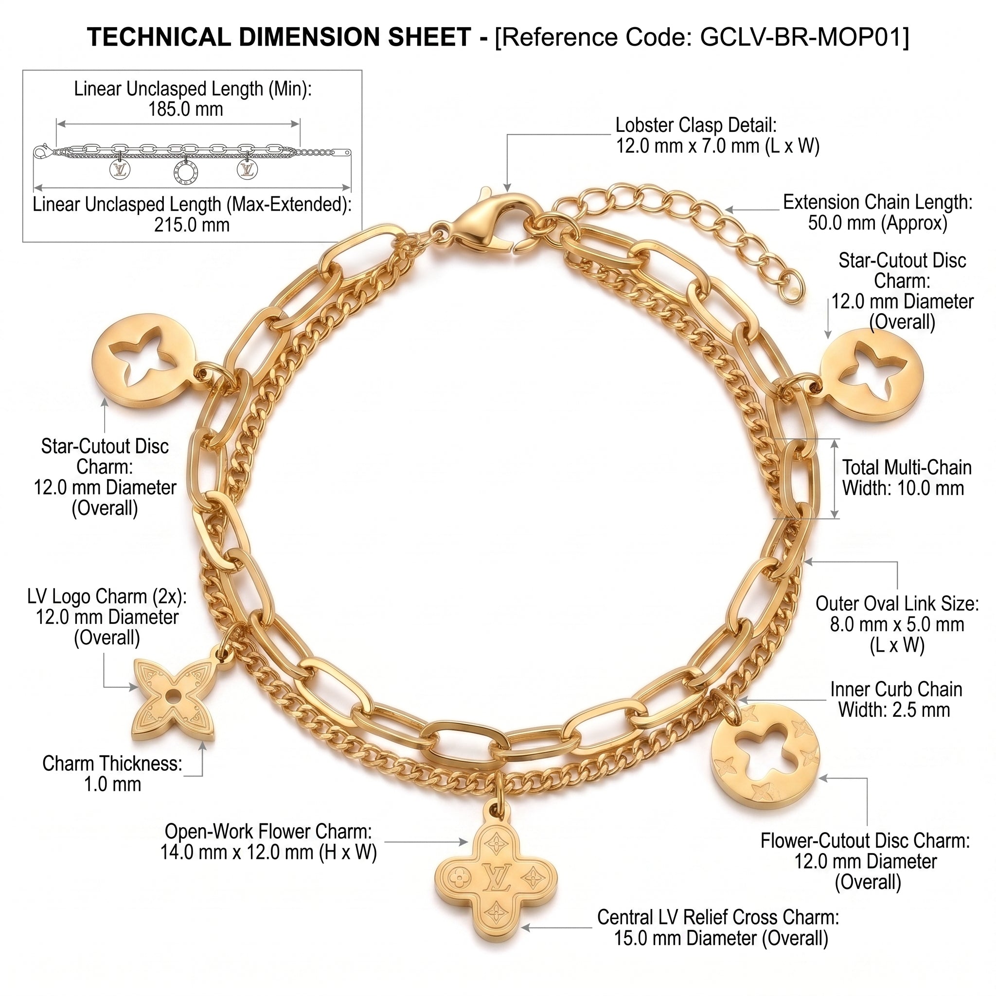 ZORAYA Signature Charm Bracelet