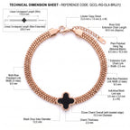 ZORAYA Rose Clover Bracelet