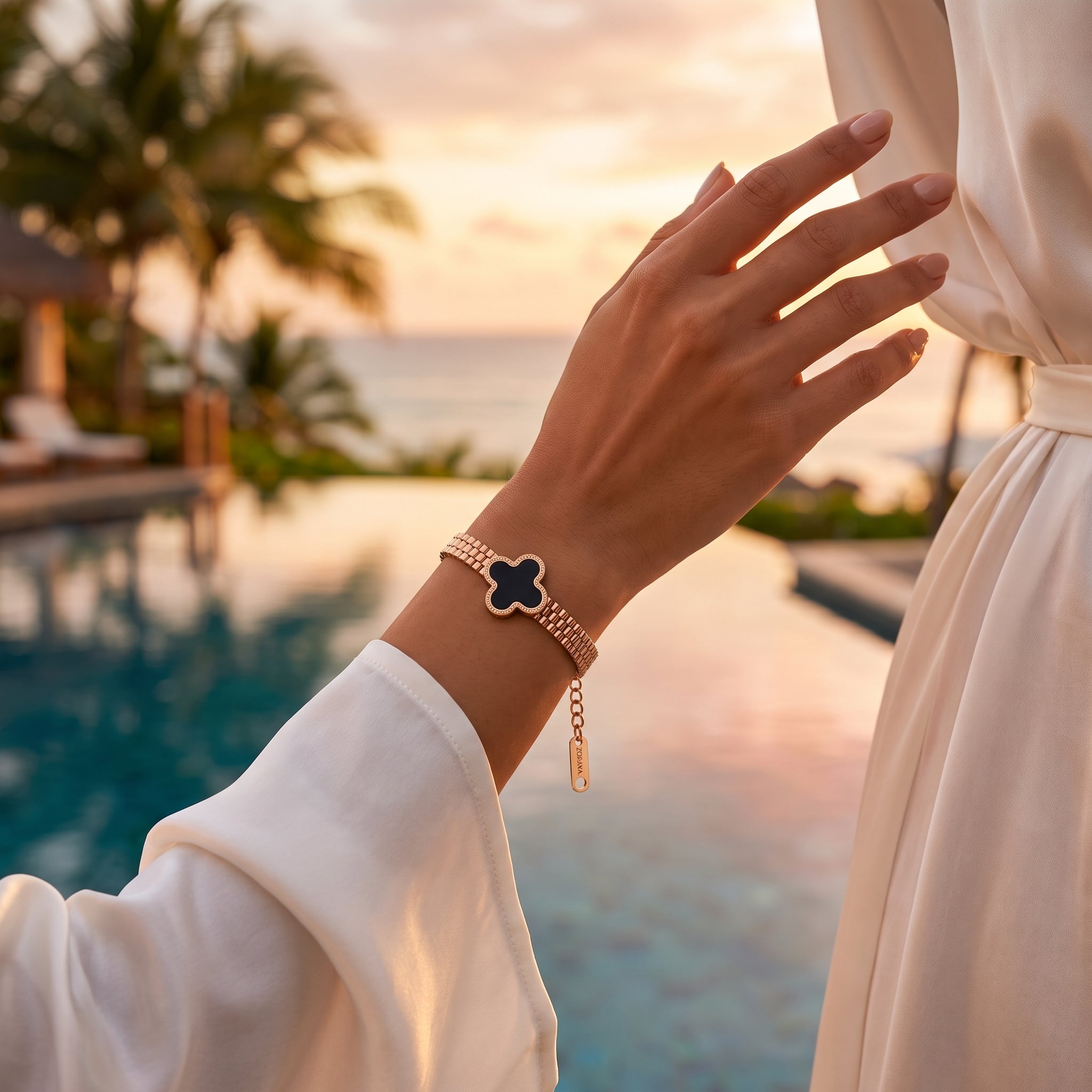 ZORAYA Rose Clover Bracelet