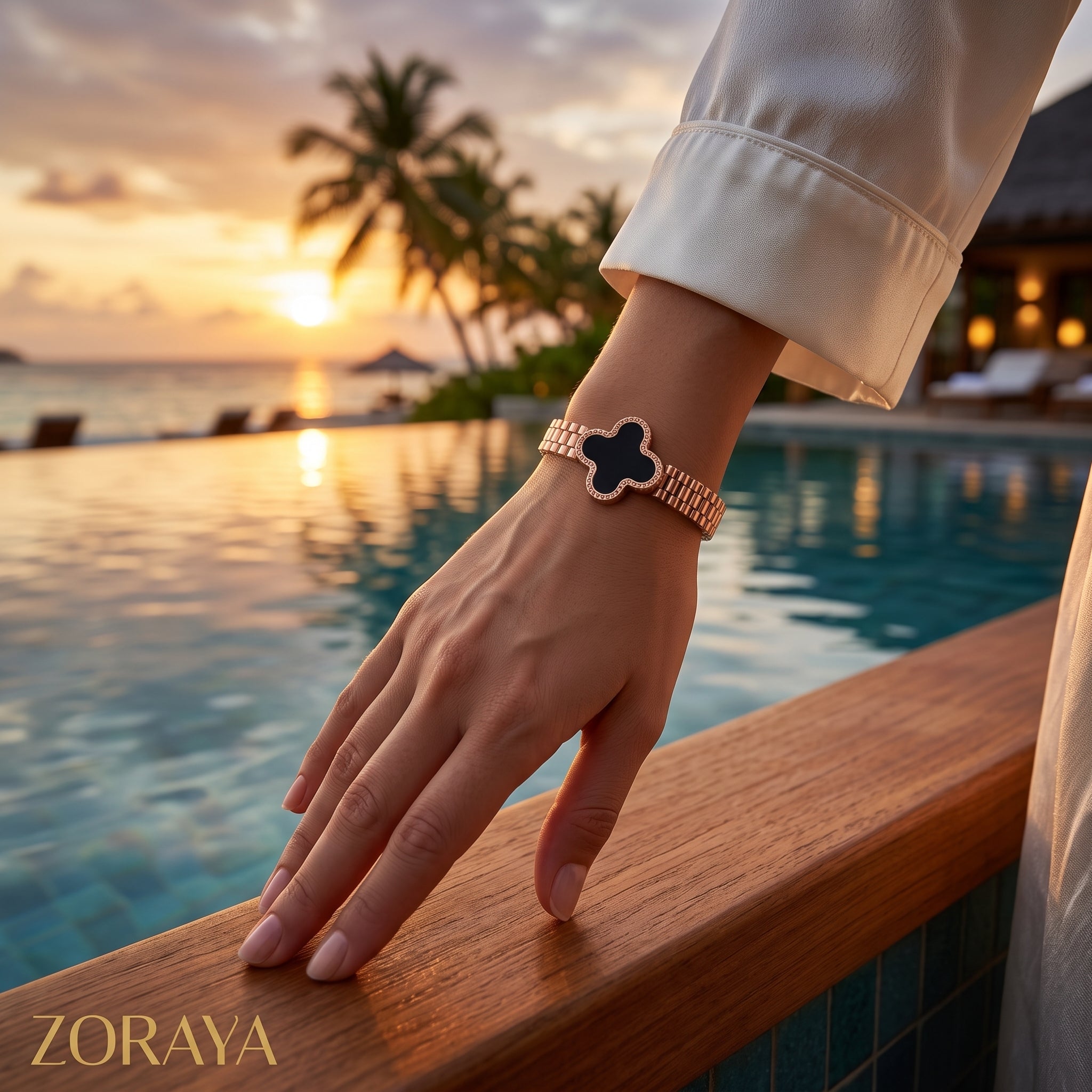 ZORAYA Rose Clover Bracelet