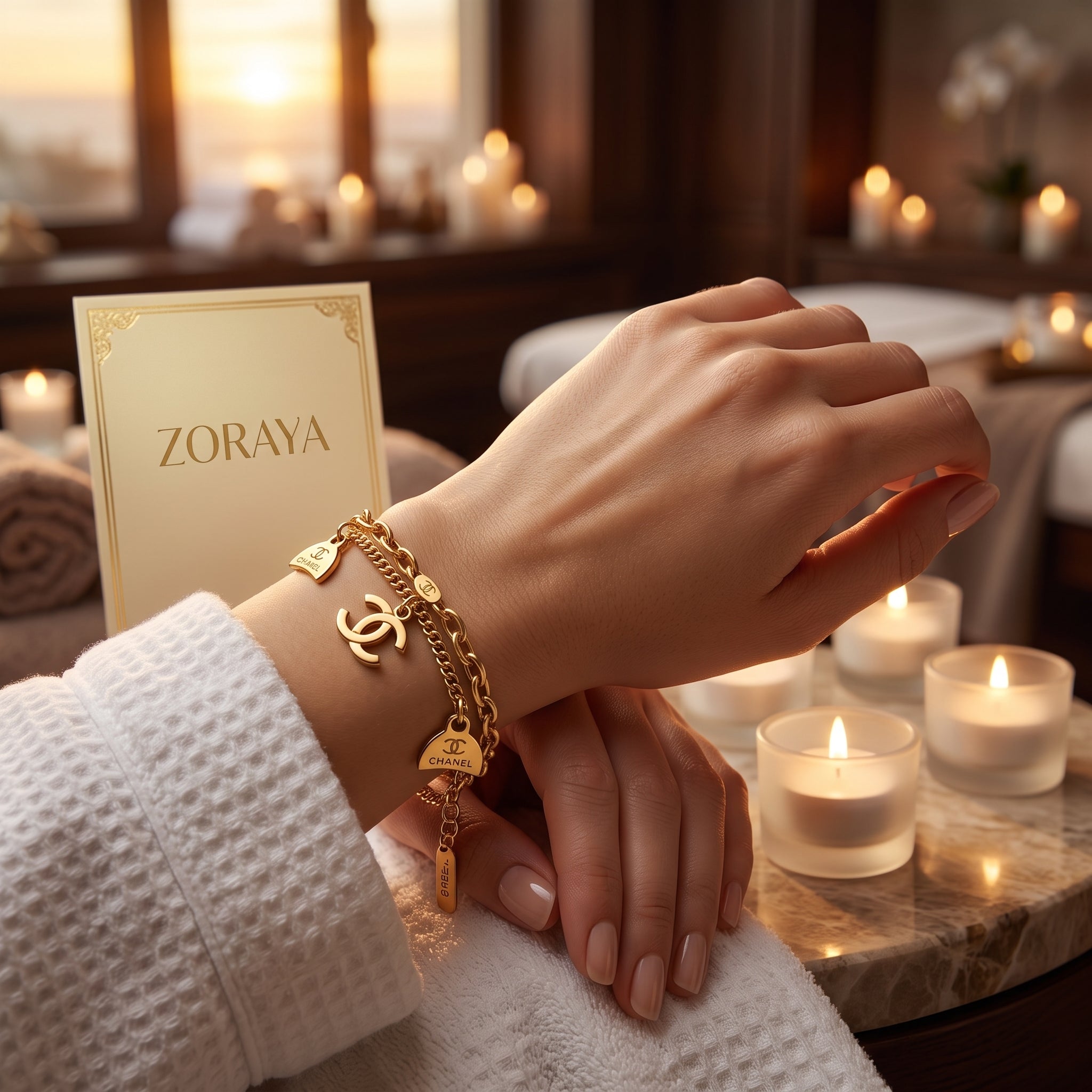 ZORAYA Heart Charm Bracelet for Women