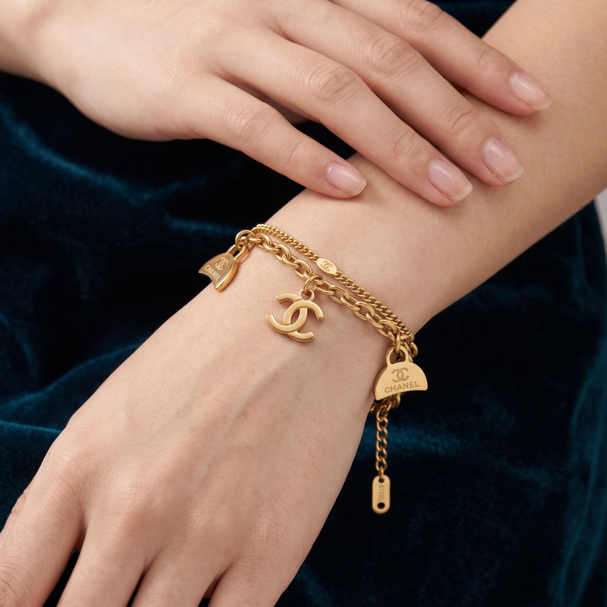 ZORAYA Heart Charm Bracelet for Women