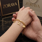 ZORAYA Heart Charm Bracelet for Women