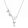 ZORAYA Sparkling Butterfly Charm Necklace