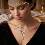 ZORAYA Sparkling Butterfly Charm Necklace