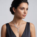 ZORAYA Sparkling Butterfly Charm Necklace
