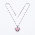 ZORAYA Pink Heart Necklace