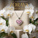 ZORAYA Pink Heart Necklace