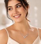 ZORAYA Crystal Vine Necklace