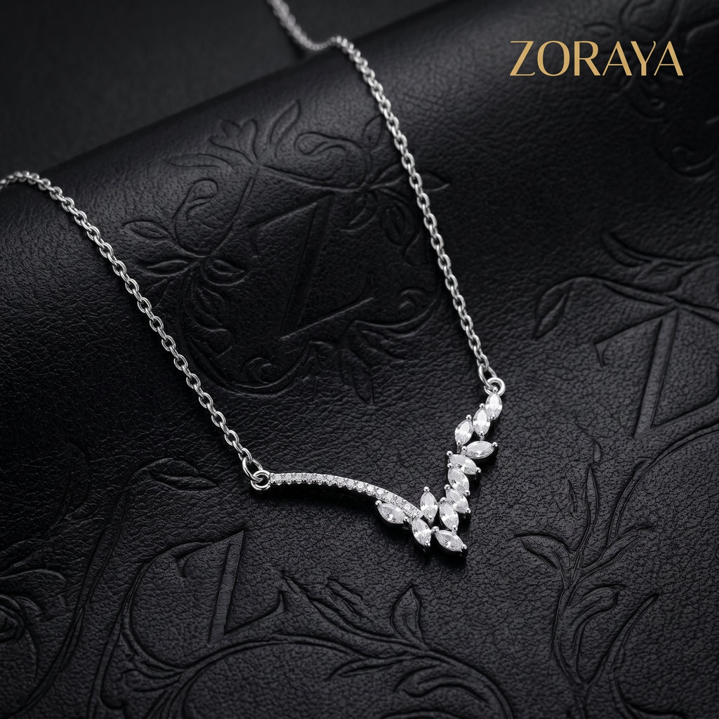 ZORAYA Crystal Vine Necklace