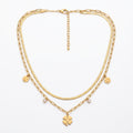 ZORAYA Clover Layered Necklace