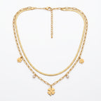 ZORAYA Clover Layered Necklace