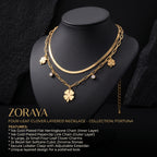 ZORAYA Clover Layered Necklace