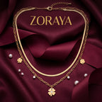 ZORAYA Clover Layered Necklace