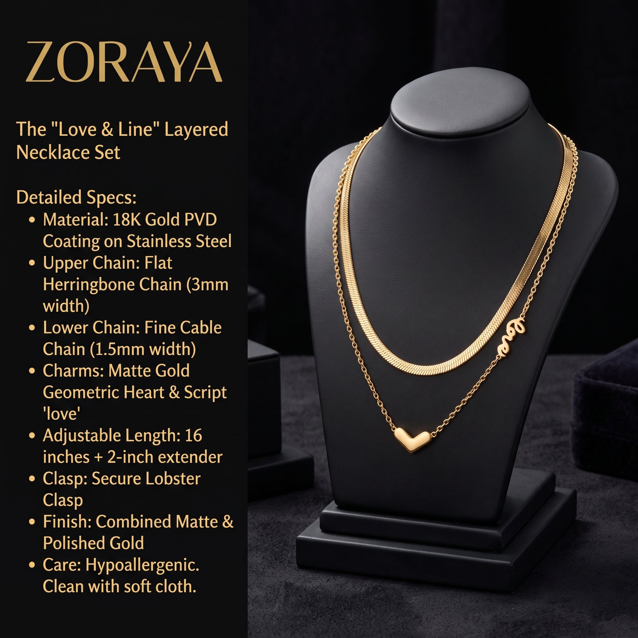 ZORAYA Love Layered Necklace