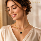 ZORAYA Elegant Butterfly Chain Necklace