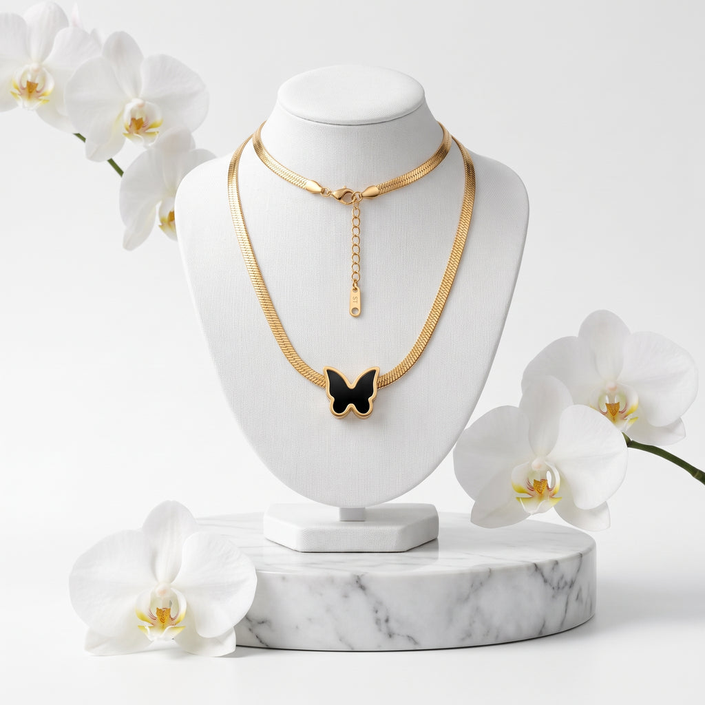 ZORAYA Elegant Butterfly Chain Necklace