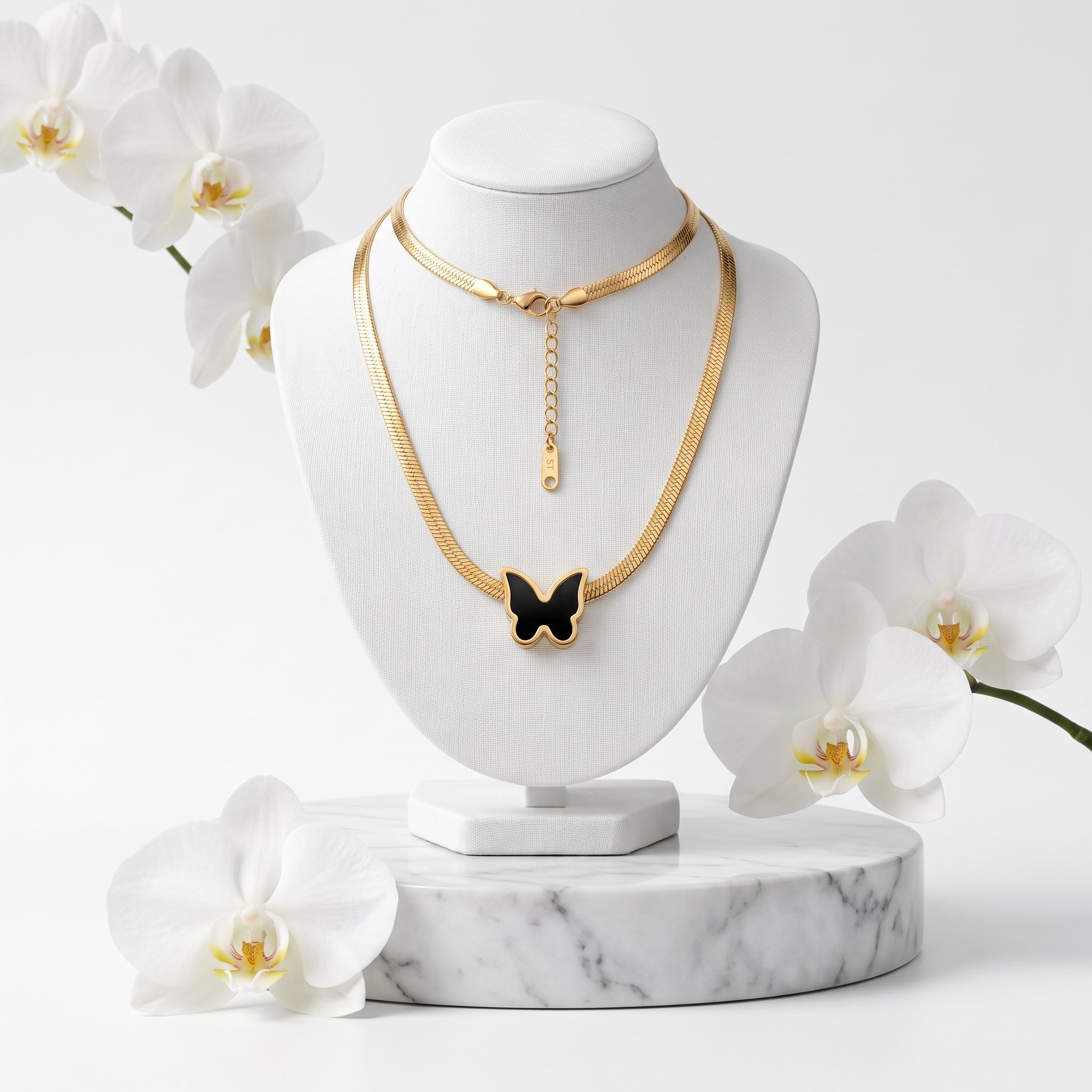 ZORAYA Elegant Butterfly Chain Necklace