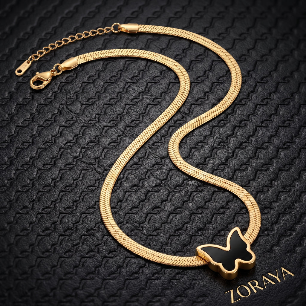 ZORAYA Elegant Butterfly Chain Necklace