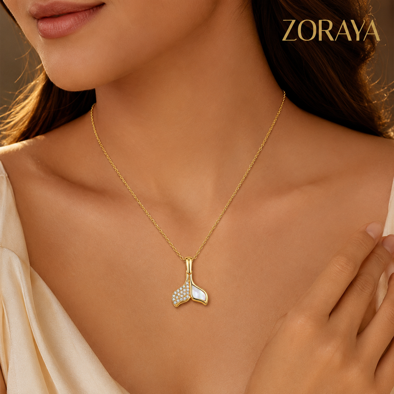 ZORAYA Golden Mermaid Pendant