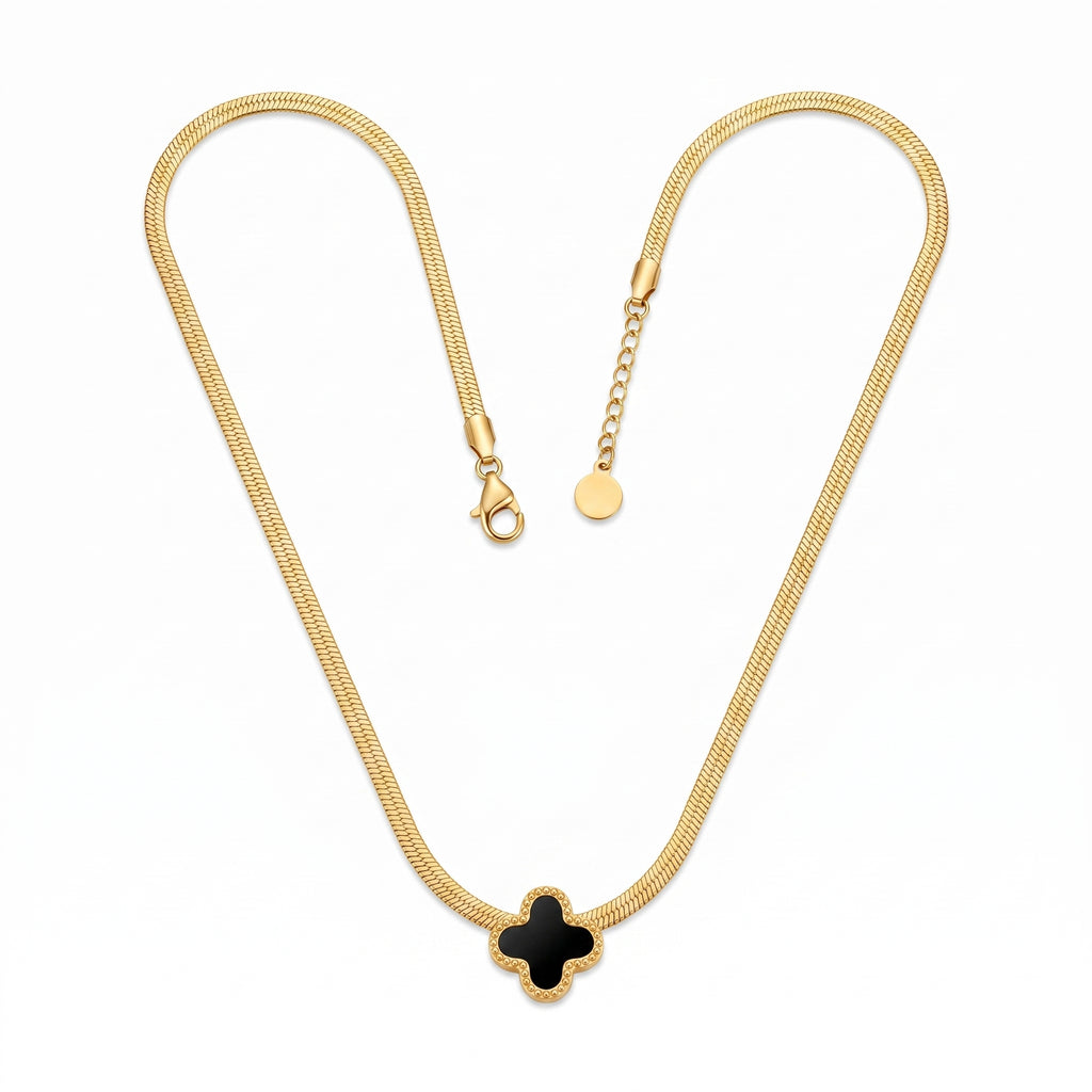 ZORAYA Clover Charm Necklace