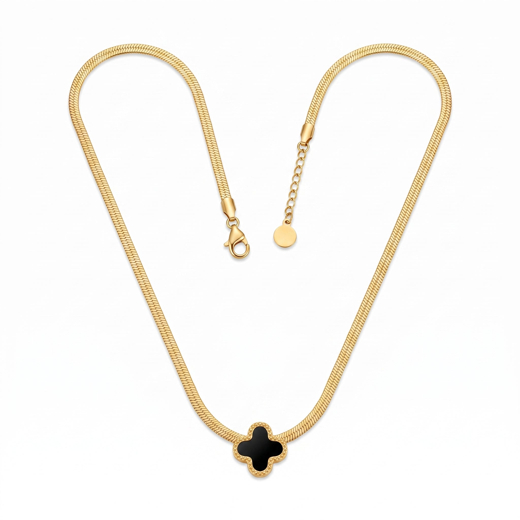 ZORAYA Clover Charm Necklace