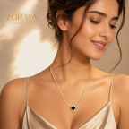 ZORAYA Clover Charm Necklace