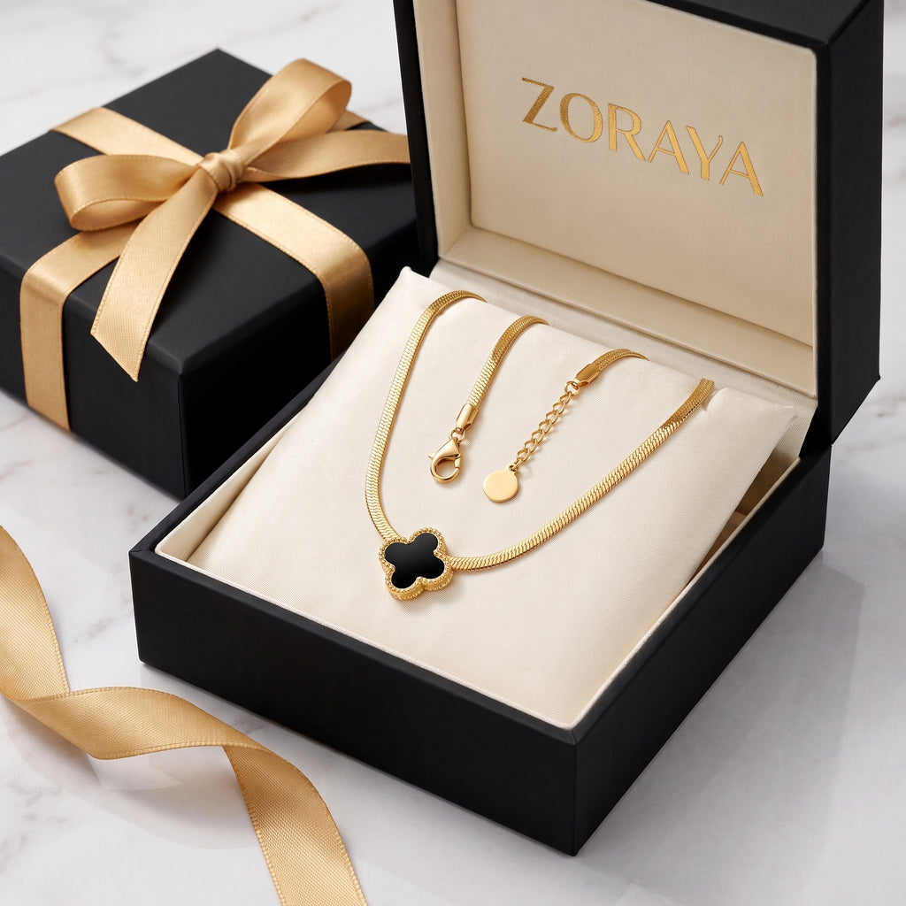 ZORAYA Clover Charm Necklace