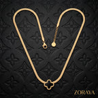 ZORAYA Clover Charm Necklace