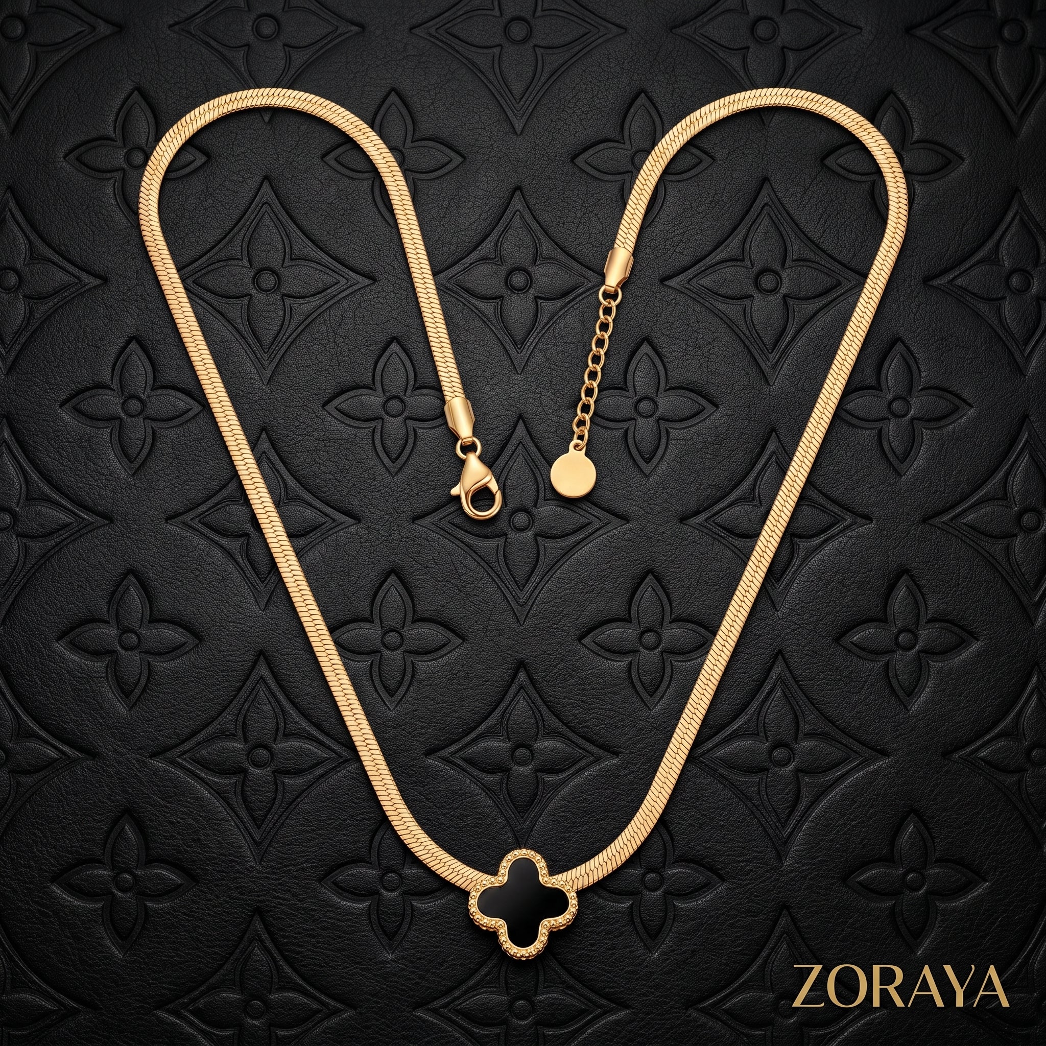 ZORAYA Clover Charm Necklace