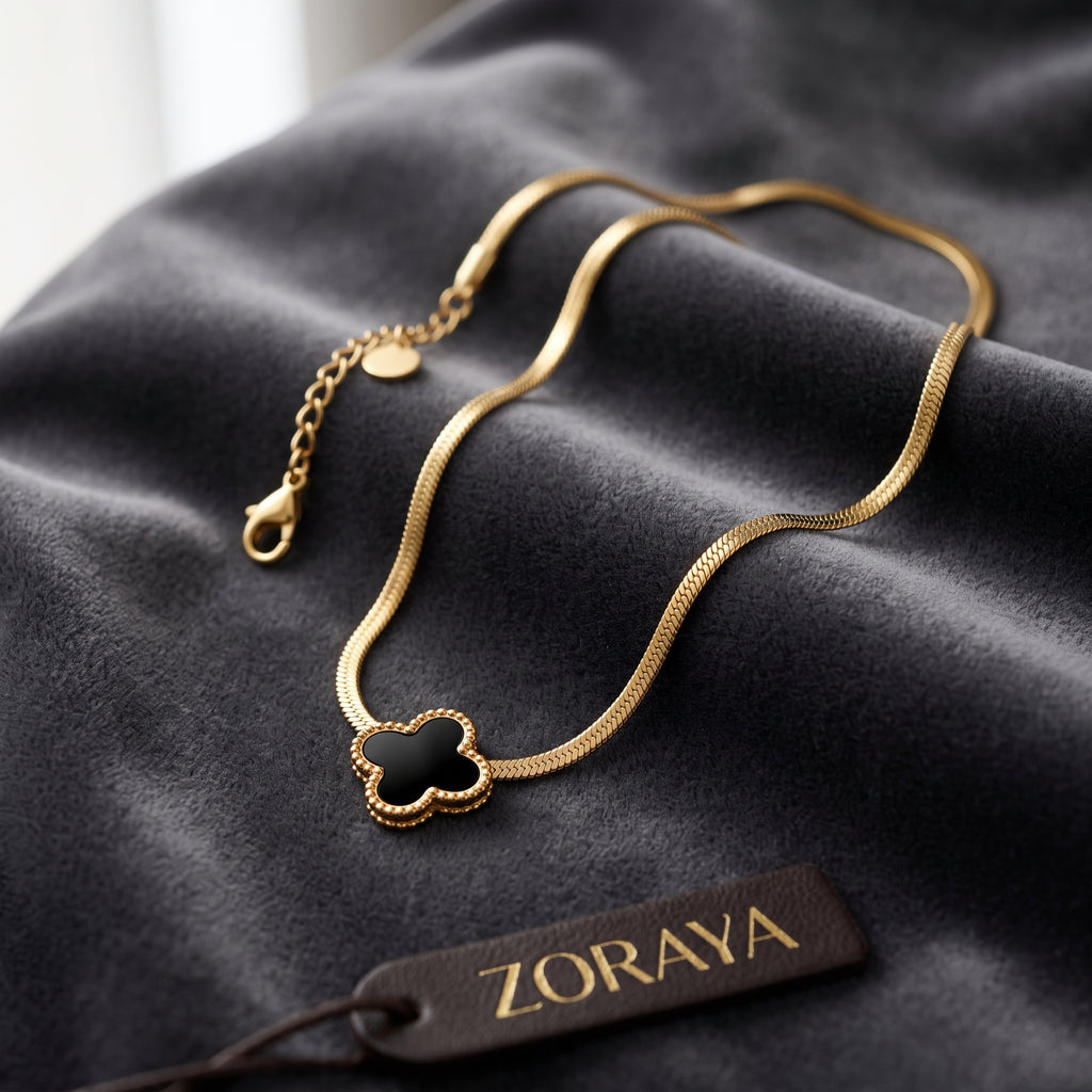 ZORAYA Clover Charm Necklace