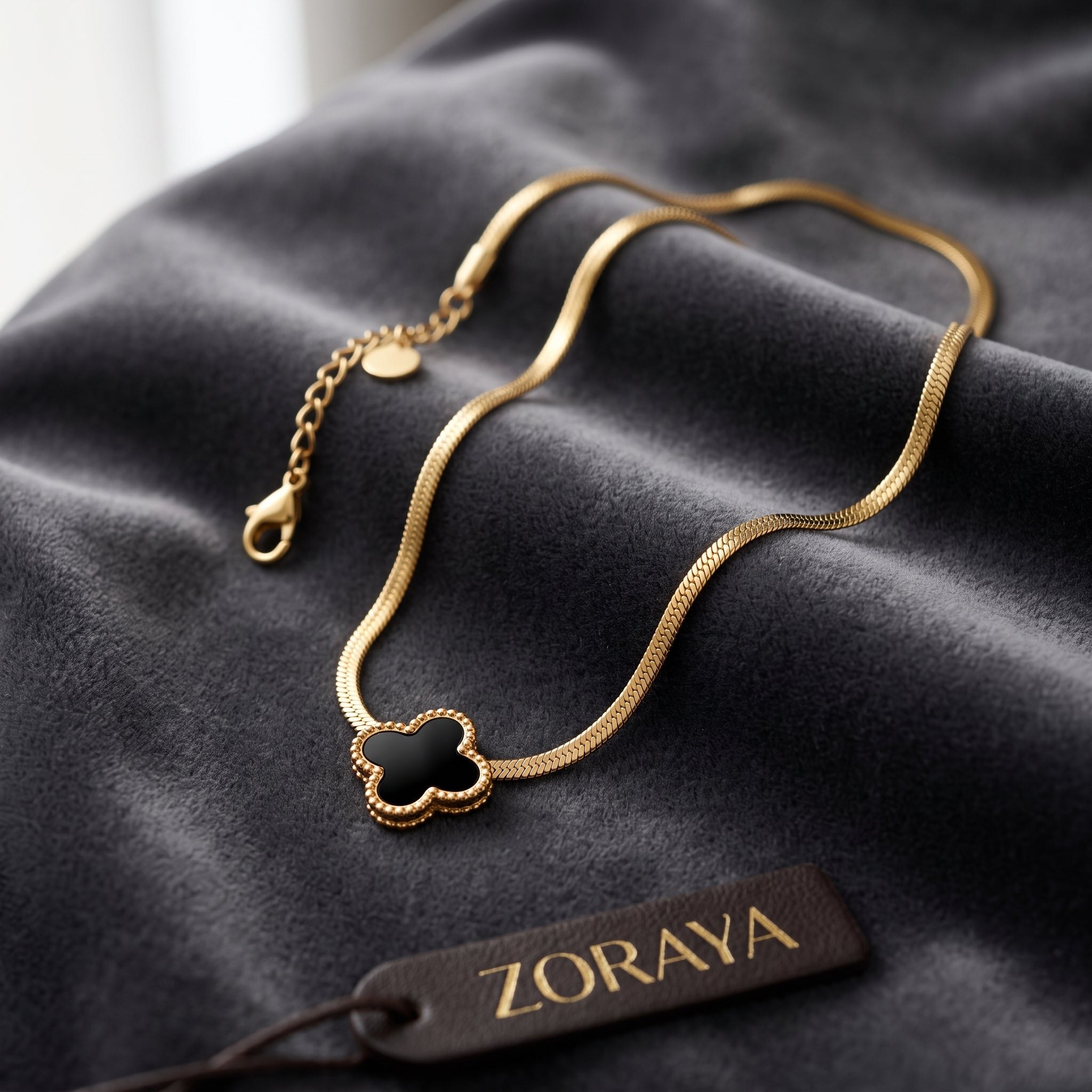 ZORAYA Clover Charm Necklace